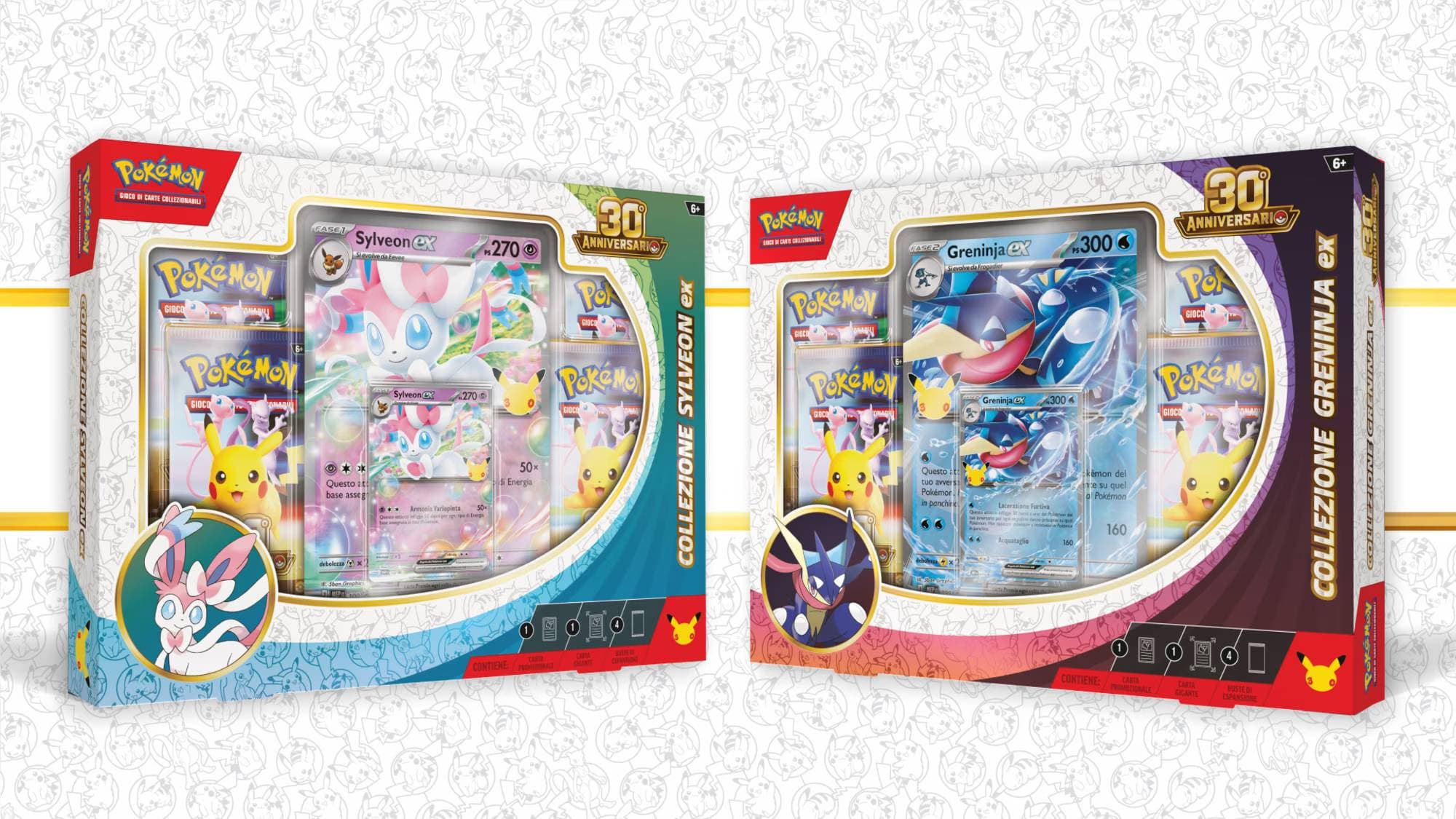 Pokémon 30° Anniversario Collezione Sylveon-ex Greninja-ex IT
